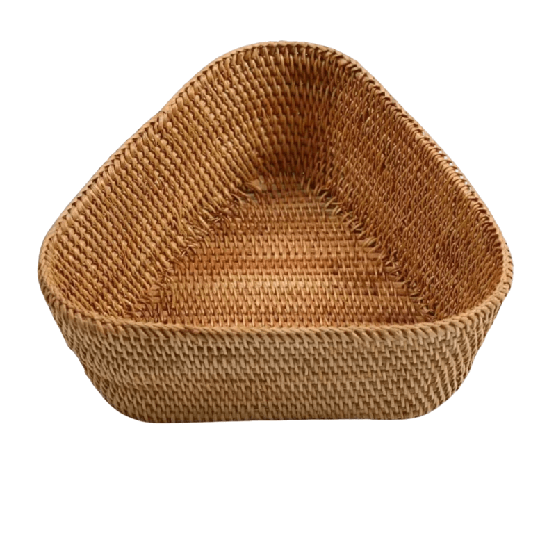 Triage woven wicker storage basket.