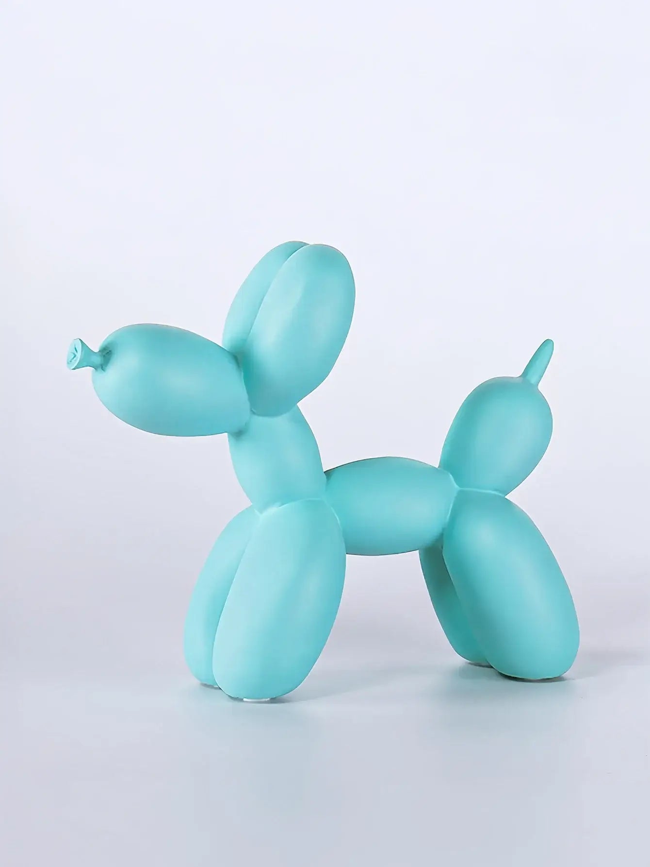 Statuette chien en ballon en résine bleue – Décoration originale et ludique pour intérieur